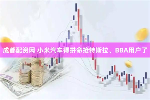 成都配资网 小米汽车得拼命抢特斯拉、BBA用户了